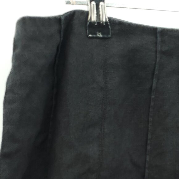 Talbots Irish Linen A-Line Mini Skirt 12 Black - Picture 5 of 13